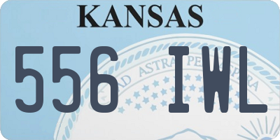 KS license plate 556IWL