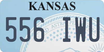 KS license plate 556IWU