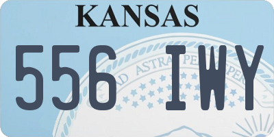 KS license plate 556IWY