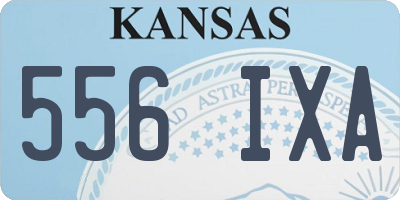 KS license plate 556IXA