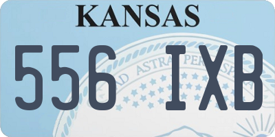 KS license plate 556IXB