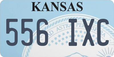 KS license plate 556IXC