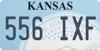 KS license plate 556IXF