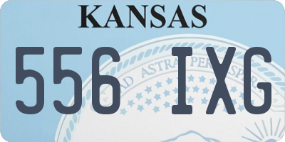 KS license plate 556IXG