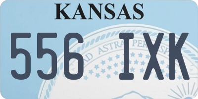 KS license plate 556IXK