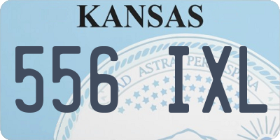 KS license plate 556IXL