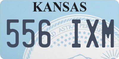 KS license plate 556IXM