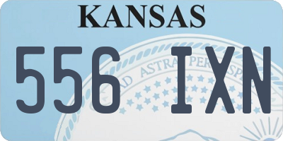 KS license plate 556IXN