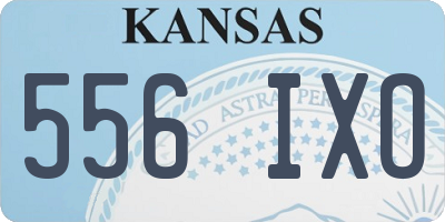KS license plate 556IXO