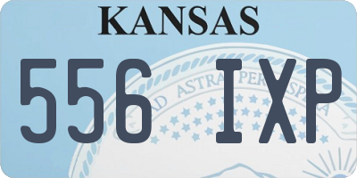 KS license plate 556IXP