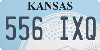 KS license plate 556IXQ