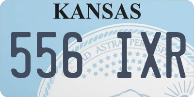 KS license plate 556IXR