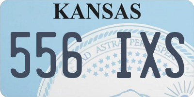 KS license plate 556IXS