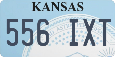 KS license plate 556IXT
