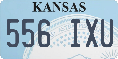 KS license plate 556IXU