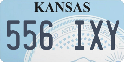 KS license plate 556IXY