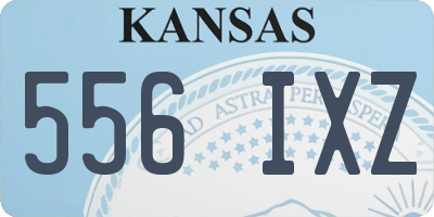 KS license plate 556IXZ