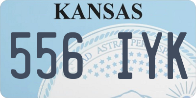 KS license plate 556IYK