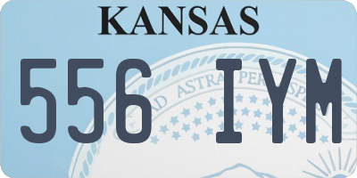 KS license plate 556IYM