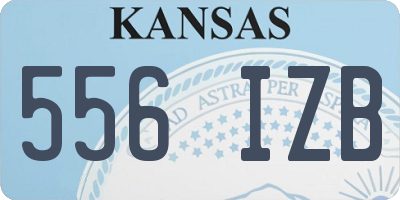 KS license plate 556IZB