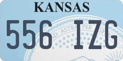 KS license plate 556IZG