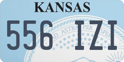 KS license plate 556IZI