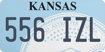 KS license plate 556IZL