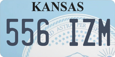 KS license plate 556IZM