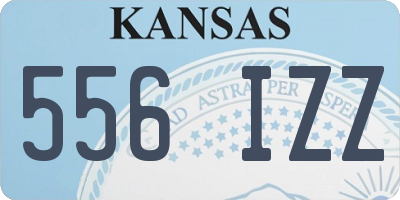 KS license plate 556IZZ