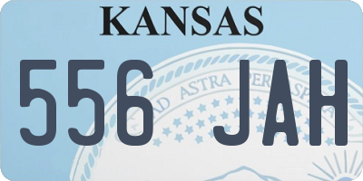 KS license plate 556JAH