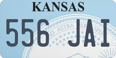KS license plate 556JAI