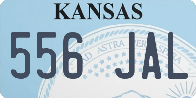 KS license plate 556JAL