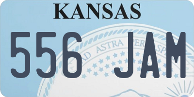 KS license plate 556JAM