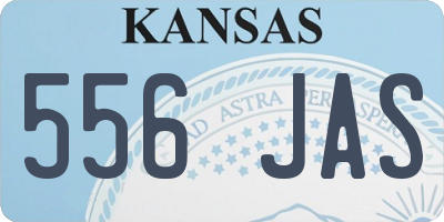 KS license plate 556JAS