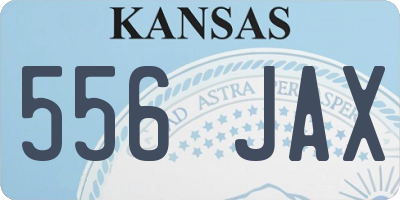 KS license plate 556JAX