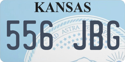 KS license plate 556JBG