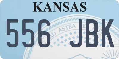 KS license plate 556JBK