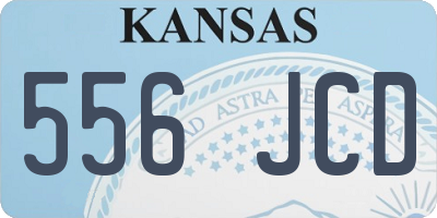 KS license plate 556JCD