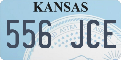 KS license plate 556JCE