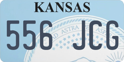 KS license plate 556JCG