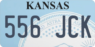 KS license plate 556JCK