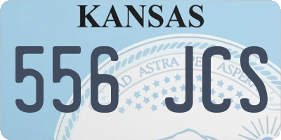 KS license plate 556JCS