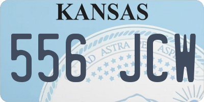 KS license plate 556JCW