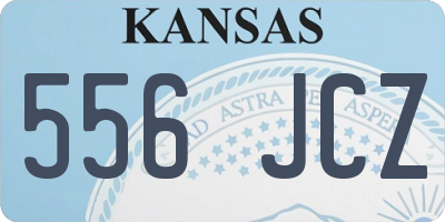KS license plate 556JCZ