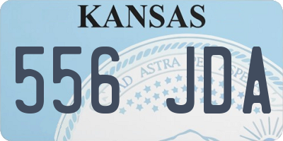 KS license plate 556JDA