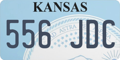 KS license plate 556JDC