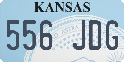 KS license plate 556JDG