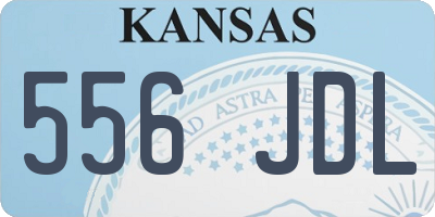 KS license plate 556JDL