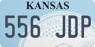 KS license plate 556JDP