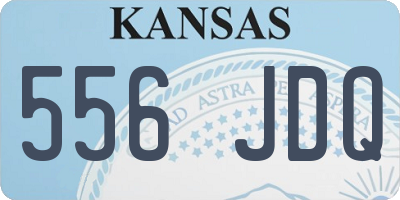 KS license plate 556JDQ